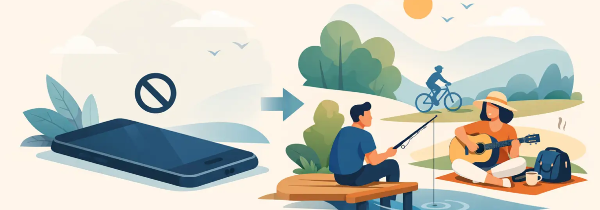 Meer tijd voor hobby's begint zonder mobiel