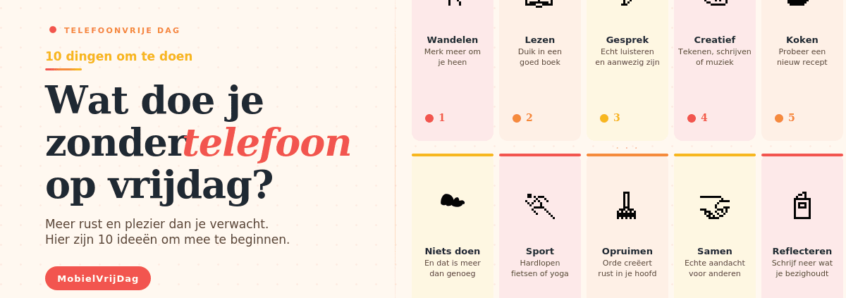 Wat doen zonder telefoon